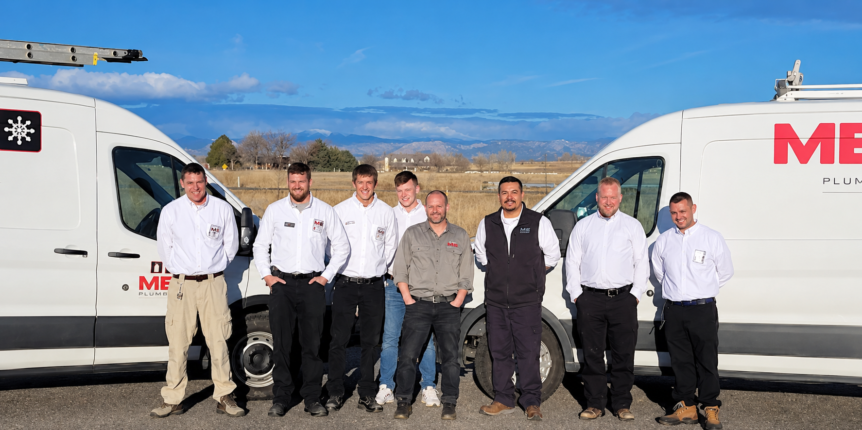 Mesa local service team with vans in Boulder County