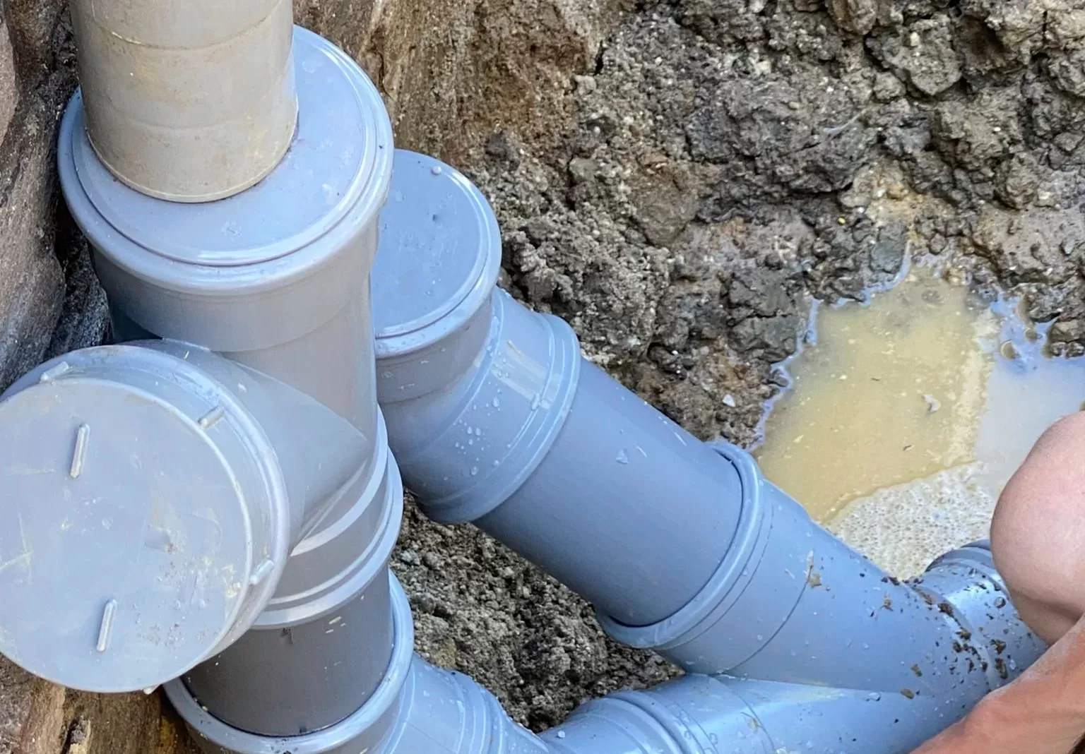 Cracked or broken sewer lines services by Mesa Plumbing